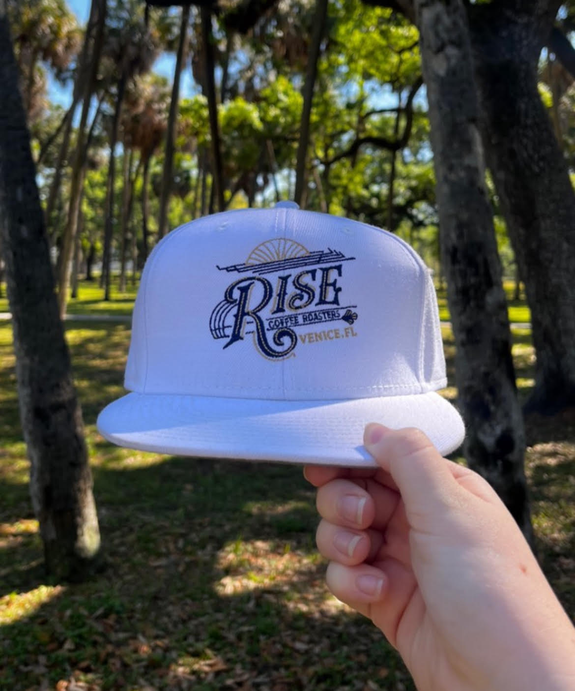 Rise Roasters Hat - White